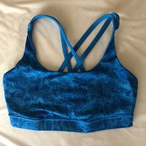 lululemon energy bra (blue)